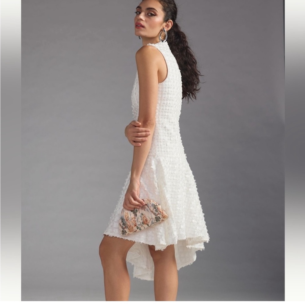 Anthropologie Eva Franco textured asymmetrical dress